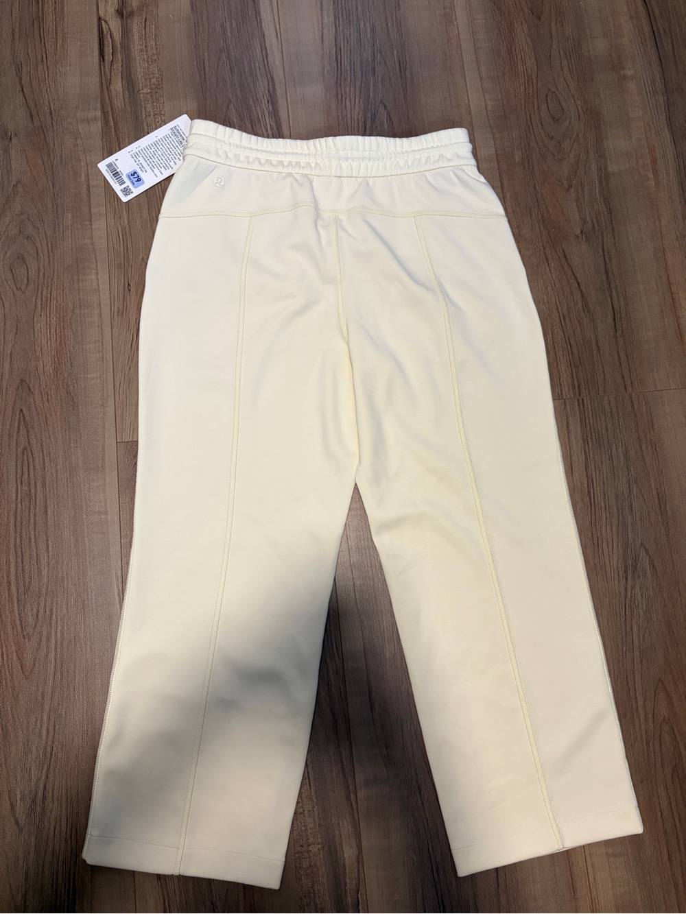 lululemon athletica Cream Wide-Leg Track Pants